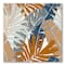 Designart - Abstract Tropical Summer Palm Tree & Banana Leaves - Modern Canvas Wall Art Print
